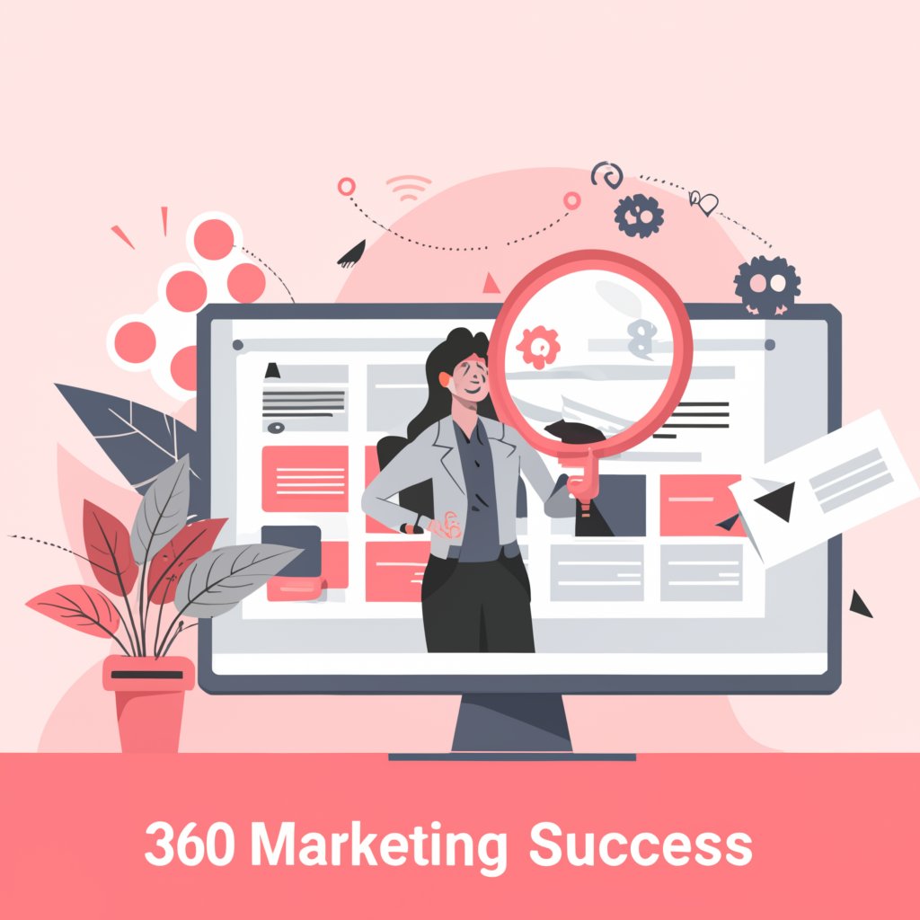 Image illustrating a guide to marketing success