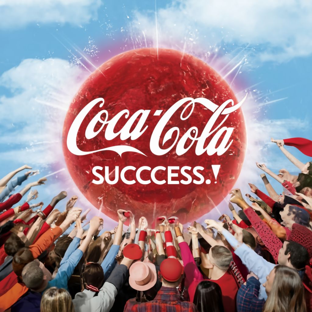 Graphics illustrating Coca cola brand domination