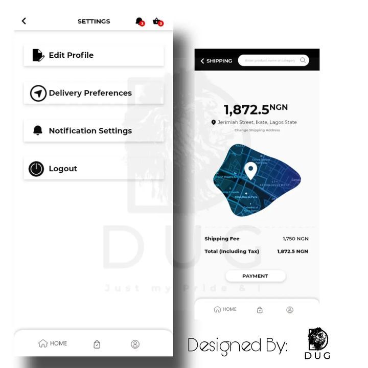 UI/UX design sample